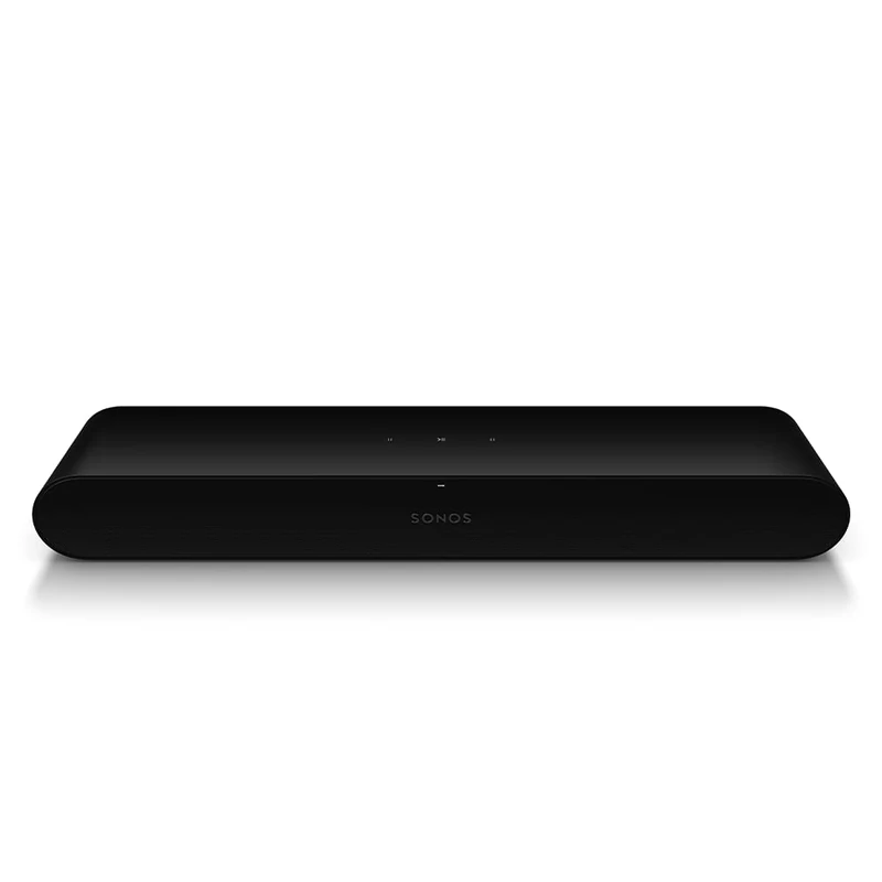Sonos Ray Soundbar, 4 Digital Class D Amplifiers, Trueplay, Night Sound, Dolby Digital, Touch Control, Optical Connector - Black