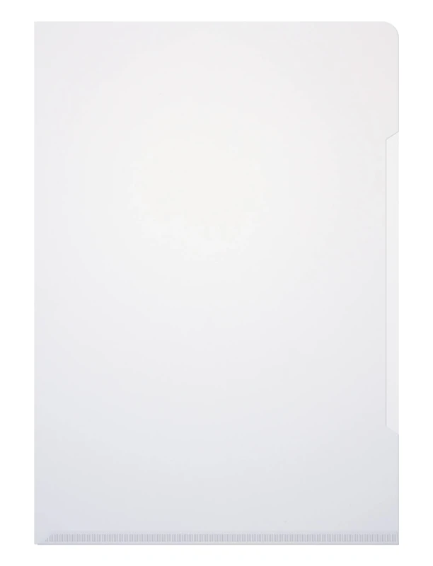 Oxford 100 x A4 Clear PVC Clear Top and Right Open Pockets