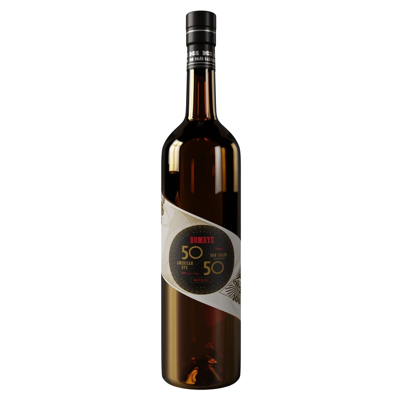 Ron Colón Salvadoreño Rumrye 70cl, 49.5% ABV, Dark Aged Rum Blend & Rye Whiskey Blend (50/50)