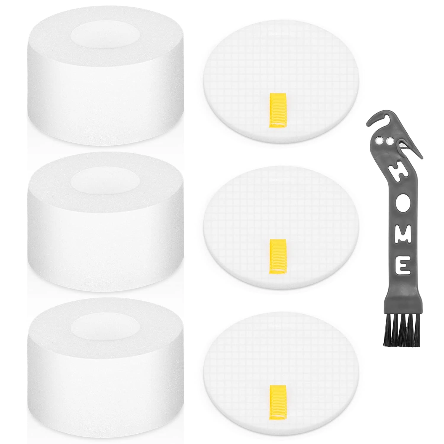 Sansoak 3Pack NZ801ukt Felt & Foam Filter for Shark Rotator Powered Lift Away Speed Vacuum NV801ukt NV680, NV681, NV682, NV683, NV801uk, NV800, NV801, NV803, UV810, AZ910, AX910 (3Pack)