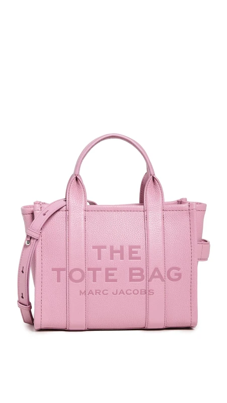 Marc Jacobs Women's The Small Tote, Lilas, Pink, One Size, Lilas, Pink, The Leather Small Tote