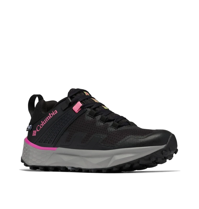 Columbia Women's Facet 75 Outdry Waterproof Low Rise Hiking Shoes, Black (Black x Wild Geranium), 3 UK