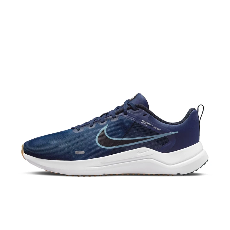 NIKE Men's Downshifter 12 Trainers, Midnight Navy Worn Blue Dark Obsidian, 8 UK