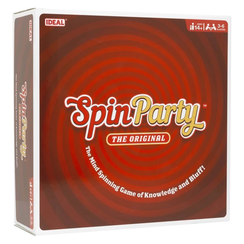 IDEAL | SpinParty: The mind spinning party game of knowledge and bluff! | Family Games | For 3-6 Players | Ages 14+