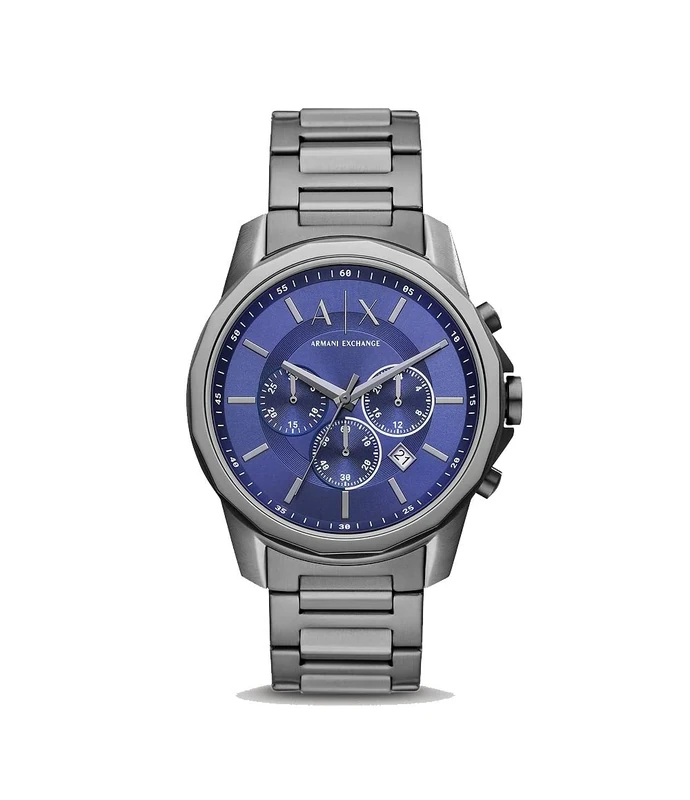 Armani Exchange Watch For Men, Chronograph Movement and 44mm Case Size with Stainless steel, Leather or Silicone strap