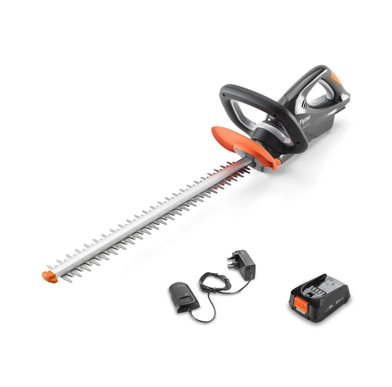 Flymo 18V UltraCut 500 Cordless Hedge Trimmer Kit - With 18V Power For All Battery, 50cm cutting width, 16mm blade gap, lightweight and balanced, 270° wrap around handle, Power For All Alliance