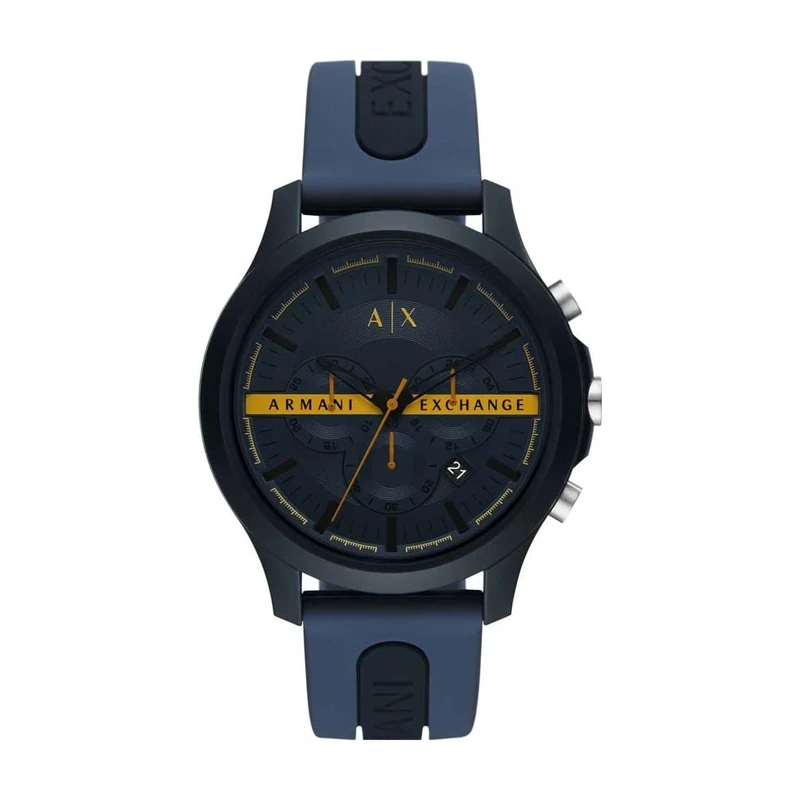 Armani Exchange Watch for Men, Quartz Chronograph Movement and 46mm Case Size with Silicone or Leather Strap