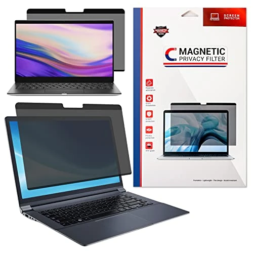 Soppy Magnetic Privacy Screen Filter for 13.3" MacBook Air (2018-2020) & MacBook Pro (2016-2020), Easy On/Off Anti-Blue Light Screen Protector