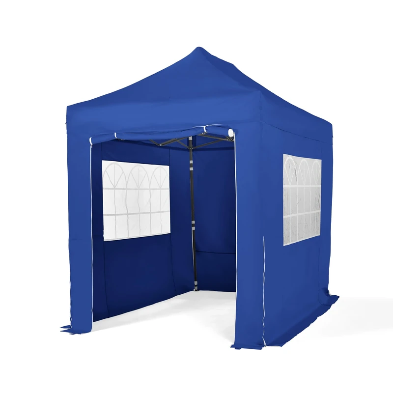 All Seasons Gazebos Heavy Duty, 3x2m Pop Up Gazebo with 4x Fully Waterproof Superior Sides Walls Royal Blue