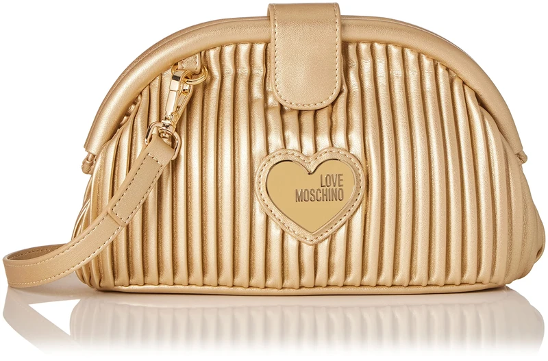 Love Moschino Women's JC4045PP1GLA1 Shoulder Bag, Gold, 25,5X7X13