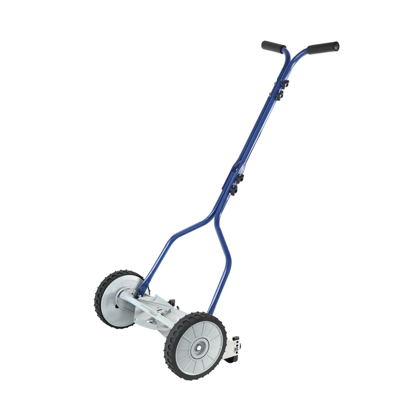 Amazon Basics 36 cm 4-Blade Push Reel Lawn Mower - Blue