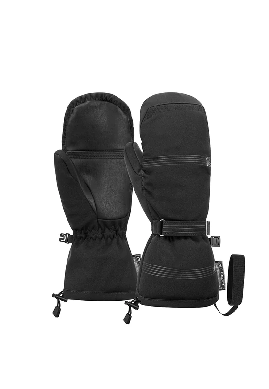 Cozy R-TEX® XT mittens with wrist strap and down insulation and waterproof membrane, very warm ski gloves, snow gloves