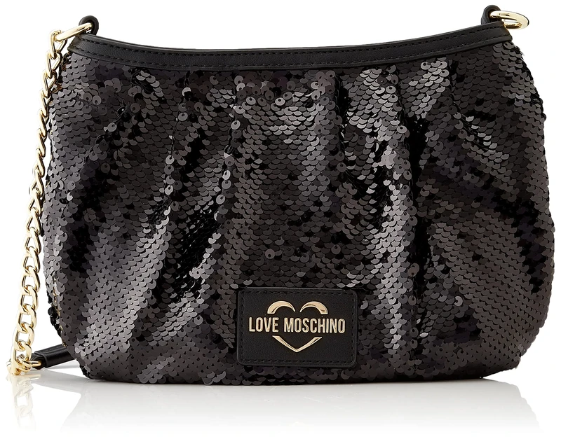 Love Moschino Women's JC4068PP1GLP1 Clutch, Black, 24X4X12