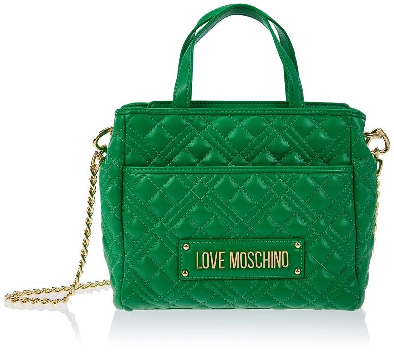 Love Moschino Women's JC4020PP1GLA0 Handbag, Green, 19X22X9