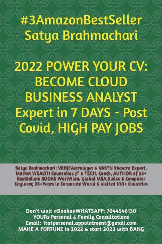 2022 A New Start- Become CLOUD BUSINESS ANALYST Expert in 7 Days: post COVID, 3 HIGH PAY CAREERs - Series1