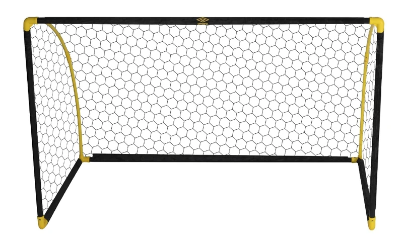 Umbro Football Goal - Foldable Goal - 180 x 91 x 120 CM - for Children and Adults - Black/Yellow