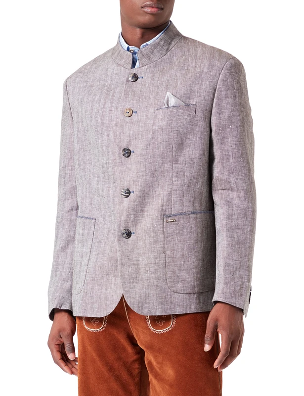 Bergfeuer Men's Benito Traditional Jacket, Nougat, 42R - Image 1