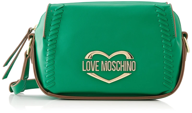 Love Moschino Women's JC4053PP1GLD1 Shoulder Bag, Green, 23,5X8X15