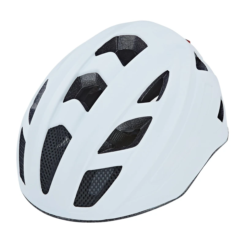 Prophete EKO Glue On Unisex Adult Bike Helmet, Cycling Helmet with Integrated LED, Size: 52-59 cm, Colour: Purple