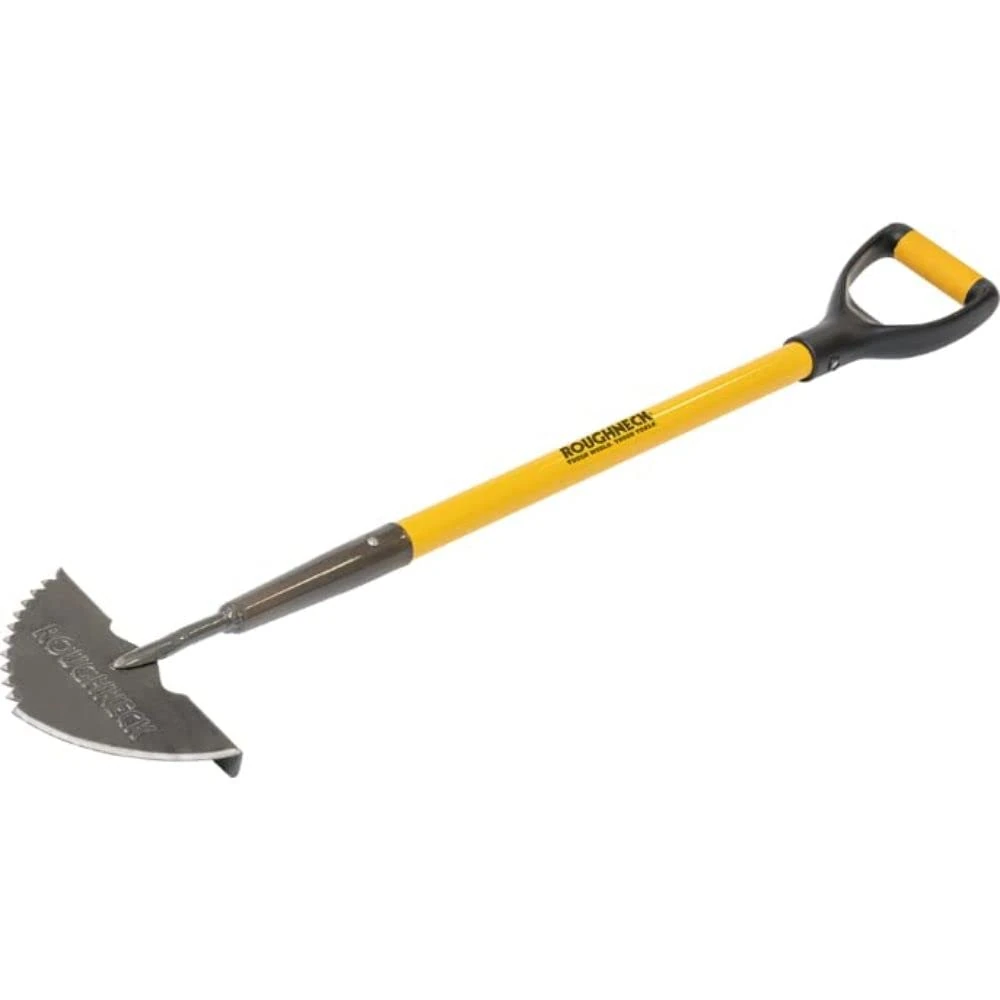Roughneck Sharp-Edge Lawn Edging Iron 210x1000mm/8¼x39½", Black-Yellow