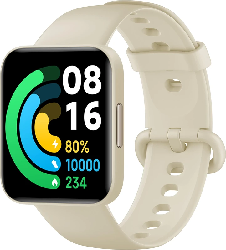 XIAOMI Poco Watch (Ivory), SpO2 Measurement, Heartbeat, 1.6 Inch AMOLED Display, GPS, Water Resistance ATM, Ivory, Italian Version