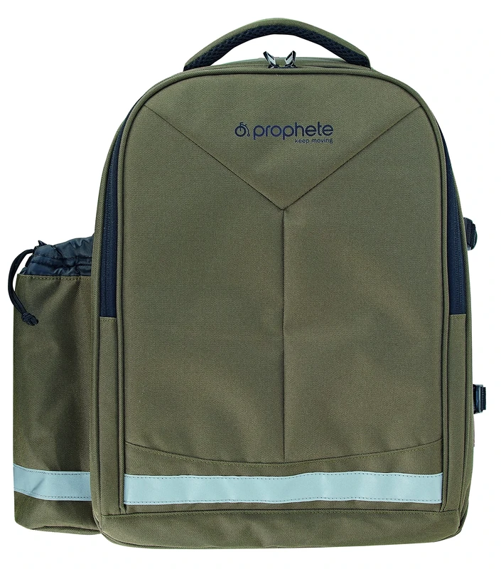 Insulated Bicycle Backpack 20 Litres 600DPU with Reflective Elements Water Resistant Easy to Wipe Clean Mounting Elements Hidden When Backpack Function Olive - Image 1