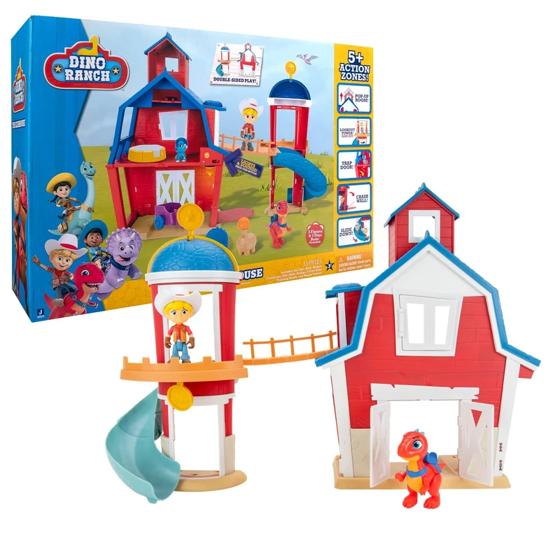 Giochi Preziosi Dino Ranch - Rich Clubhouse Playset with 5 Play Settings, Includes Two Mini Characters and Two Mini Dinos - Dna10000 - Image 1