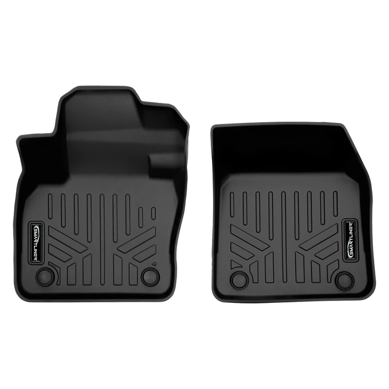 SMARTLINER Custom Fit All Weather 1st Row Black Floor Mat Liner Set Compatible with 2019-2022 Volvo XC40
