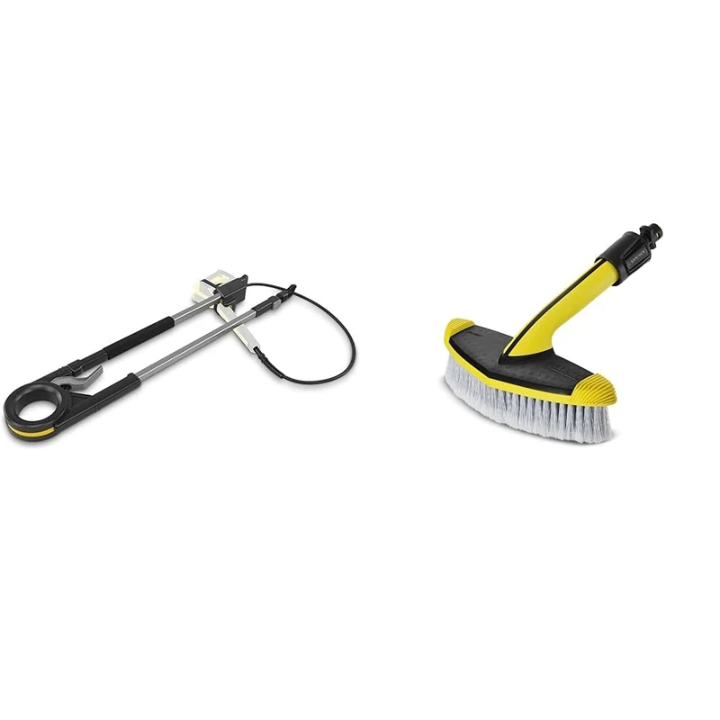 Kärcher TLA 4 Telescopic Spray Lance High Pressure Washer Accessory, Black & 2643-233.0 Soft Washing Brush - Pressure Washer Accessory