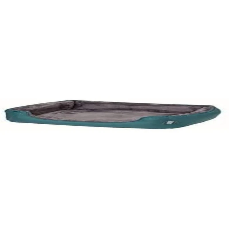 Gor Pets Ultima Dog Bed with Supports - Removable Washable Bed Cover - Linen Calming Dog Bed - Small (48 X 48 X 52 cm) - Teal
