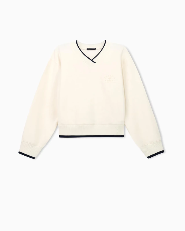 Emporio Armani Women's Iconic Terry Sweatshirt - White L