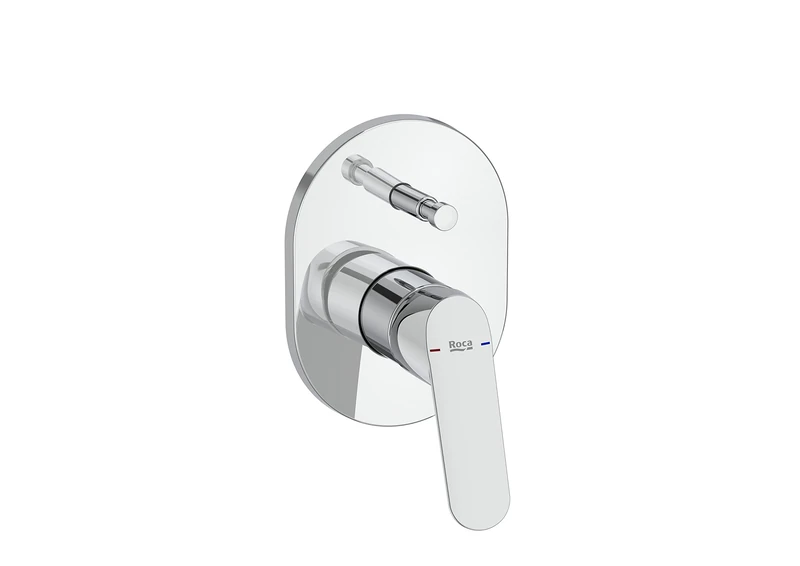 Roca A5A0A25C00 Bathroom Shower Recessed Mixer, Alpha Collection, Chrome