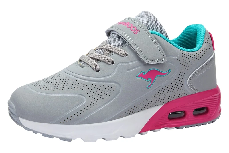 KangaROOS Women's KX-Giga EV Trainers, Vapor Grey/Daisy Pink, 37 EU, Vapor Grey Daisy Pink, 5 UK - Image 1