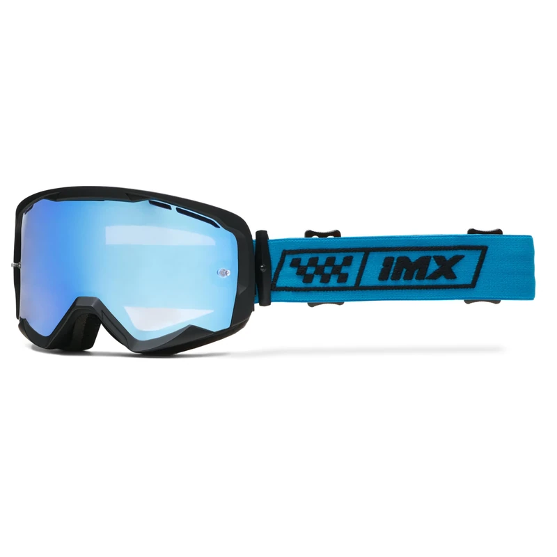 IMX RACING Endurance Motorcycle Goggles Triple Layer Sponge DualLens Scratch Resistant Anti-Fog Coating Wide 40mm Strap Silicone Print - Image 1
