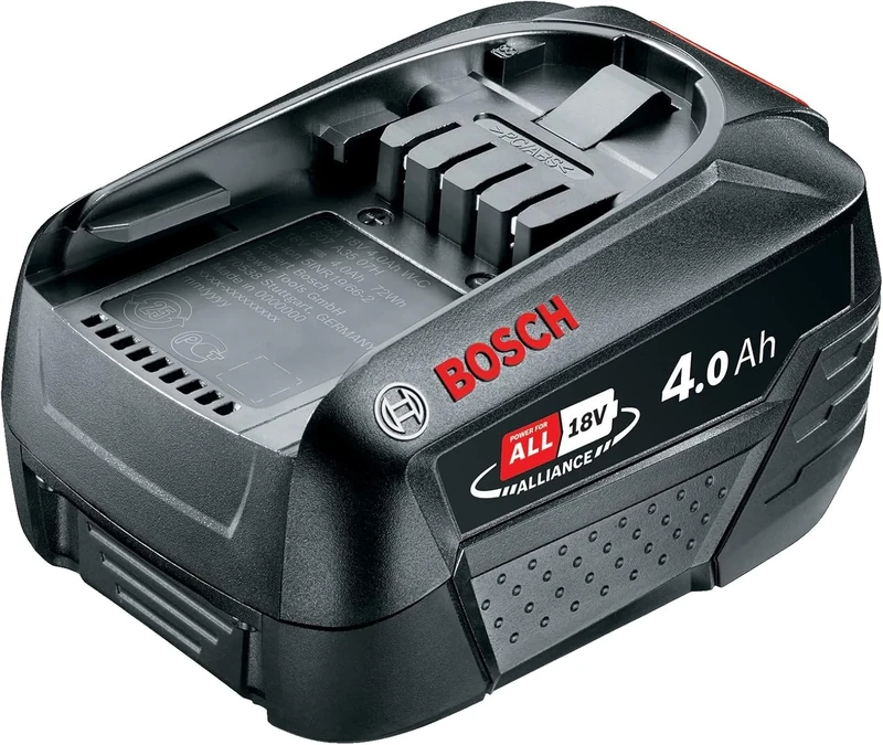 RAPID 18V 4.0 Ah Power for All Alliance Bosch Battery Pack - Long-Lasting W-C Battery for All 18V Rapid Power Tools - Works with Other P4A Brands: Bosch, Gardena, Gloria, Wagner (5001519), Black