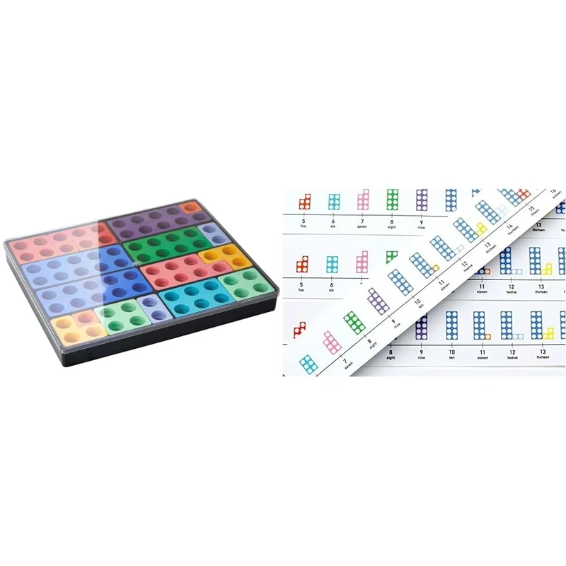 Numicon: Box of 80 Numicon Shapes & Numicon: Table-top Number Lines (Numicon Apparatus)