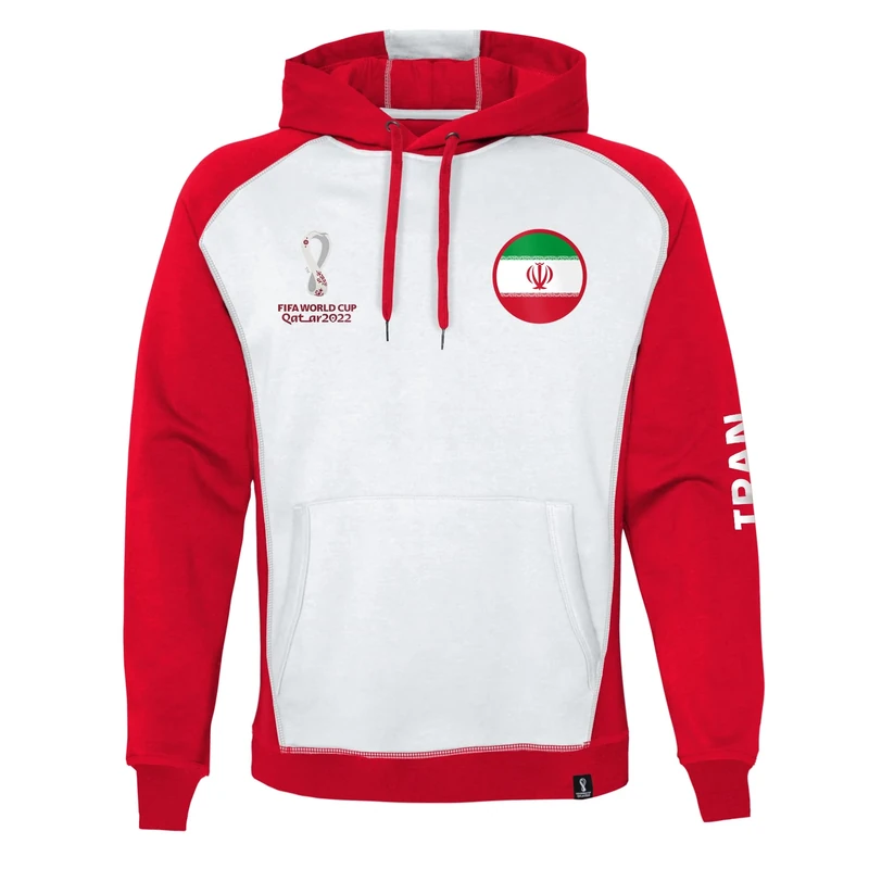 Iran, Official Fifa 2022 Overhead Hoodie Hooded Sweatshirt, Men's XL