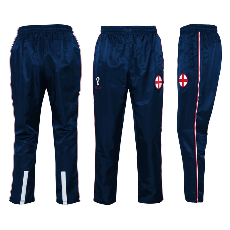 FIFA Official World Cup 2022 Training Football Tracksuit Bottoms, Men's, England, Small Navy - Image 1