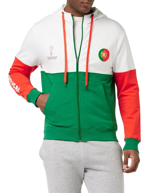 Portugal, Official Fifa 2022 Overhead Hoodie Hooded Sweatshirt, Men's L