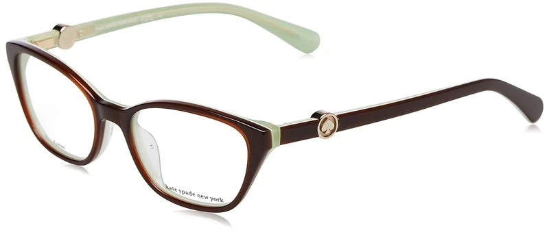 Kate Spade Emmalee 09Q/16 BROWN Eyewear Women's Acetate, Standard, 49