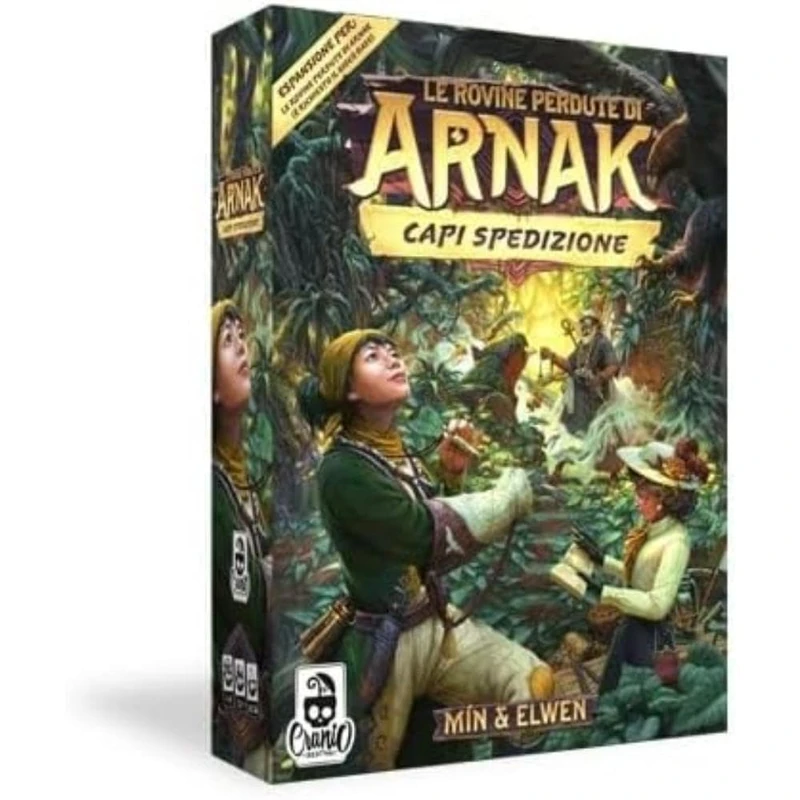 Cranio Creations - The Lost Ruins of Arnak: Shipping Leaders, Expansion, Arnak Welcomes 6 Shipping Heads, Italian Edition