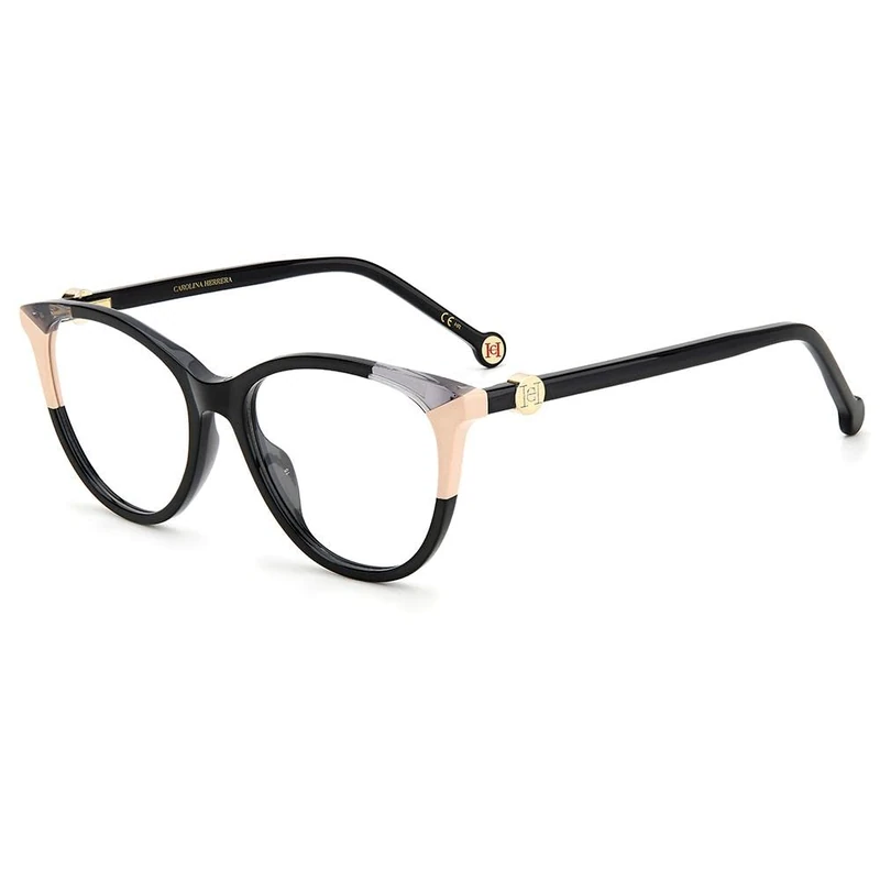 Carolina Herrera Her Ch 0054 KDX/16 BLACK NUDE Eyewear Unisex Acetate, Standard, 16