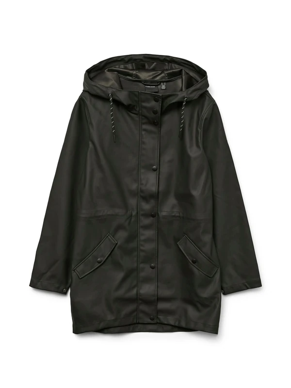 VERO MODA TALL Women's Vmmalou Coated Jacket Noos Tall, Black, S
