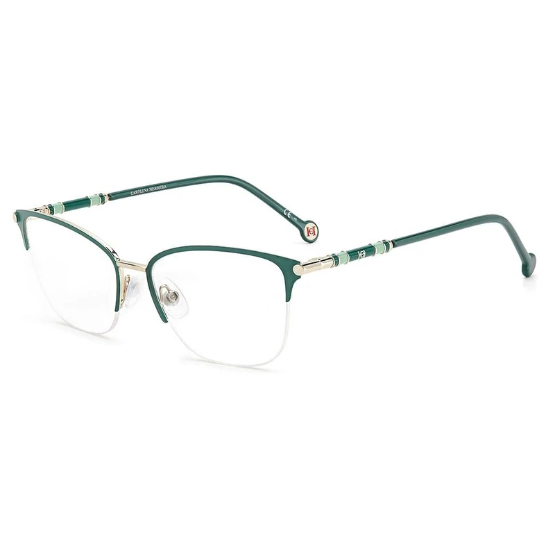 Carolina Herrera Ch 0033 PEF/17 GOLD GREEN Eyewear Women's Steel, Standard, 53
