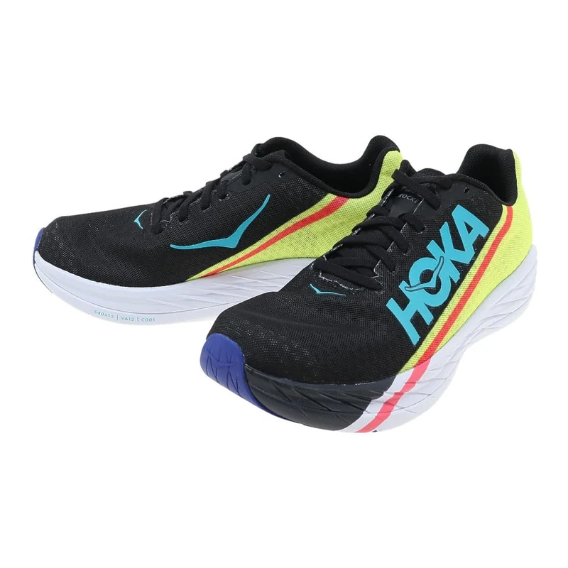 Hoka One One 1113532-BEPR Rocket X Men Black/Evening Primrose UK 9.5 - Image 1