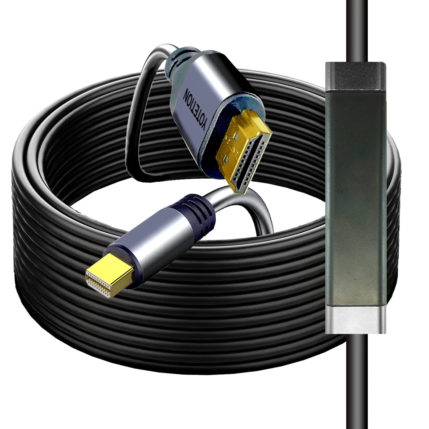 4K60HZ Mini Displayport to HDMI Cable 75FT HDMI Adpater,Mini dp Thunderbolt to hdmi Cables for MacBook Pro/Air, iMac,Microsoft Surface Pro/Dock and More