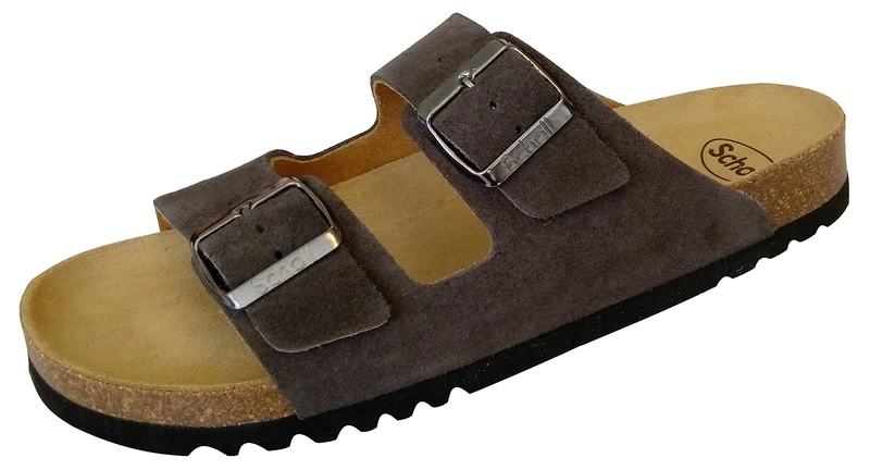 Scholl Men's Julien Sandal, Grey, 10 UK