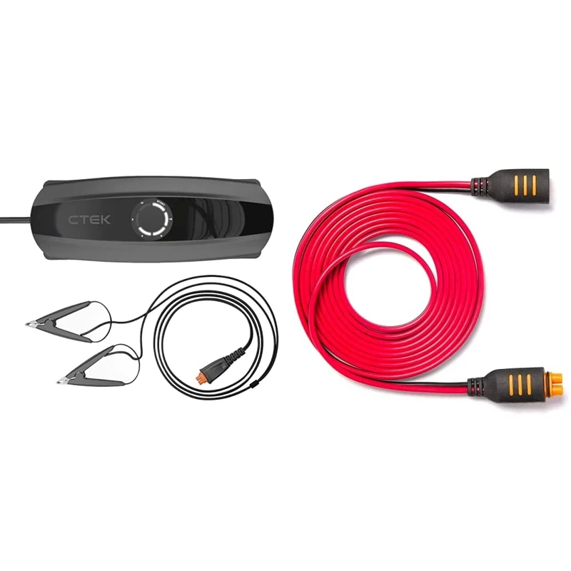 CTEK 40-331 CS ONE UK,Black & 56-304 Connect 2.5M Extension: extend the range of your charger