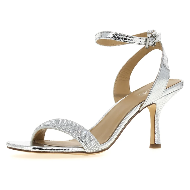 Michael Kors 40T2CEMS1M-040 CARRIE SANDAL Women SILVER UK 5.5