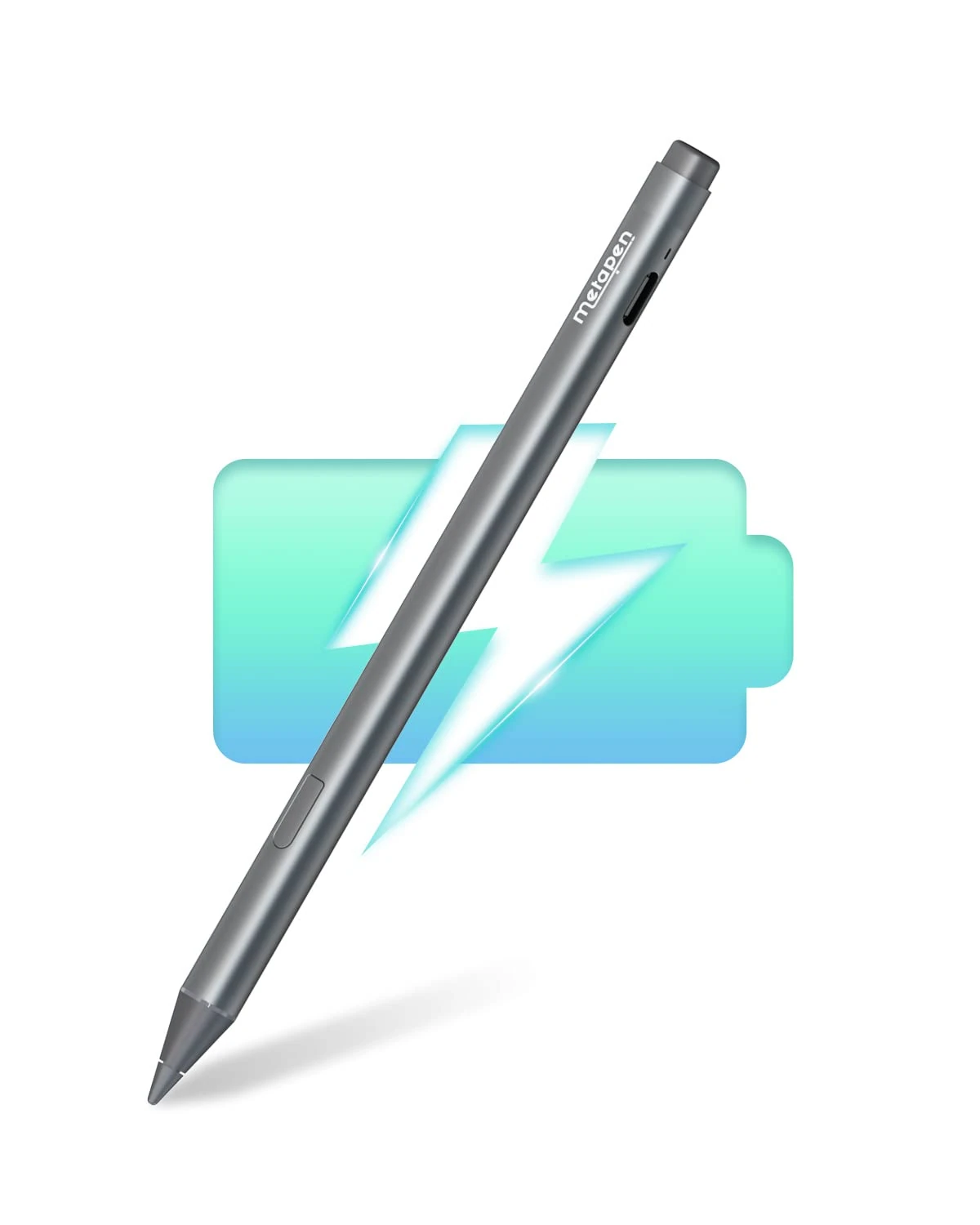 Metapen Stylus Pen M2 for Surface, 4096 Pressure Sensitivity & Tail Eraser & Tilt & Fast Charging, Microsoft Surface Pen for Surface Pro X/9/8/7/6/5/4/3/Go 3/Studio 2/Book 3/Duo 2, ASUS VivoBook Flip